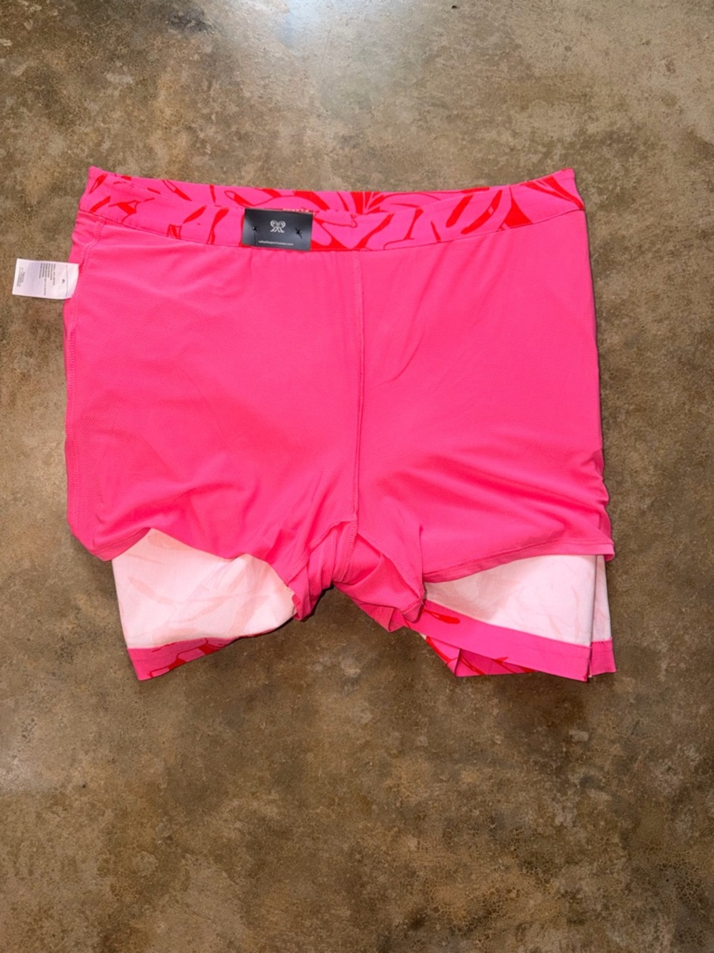 NWT - Rafaella Hot Pink with Red Tropical Skort - Size XL - Picture 7 of 10